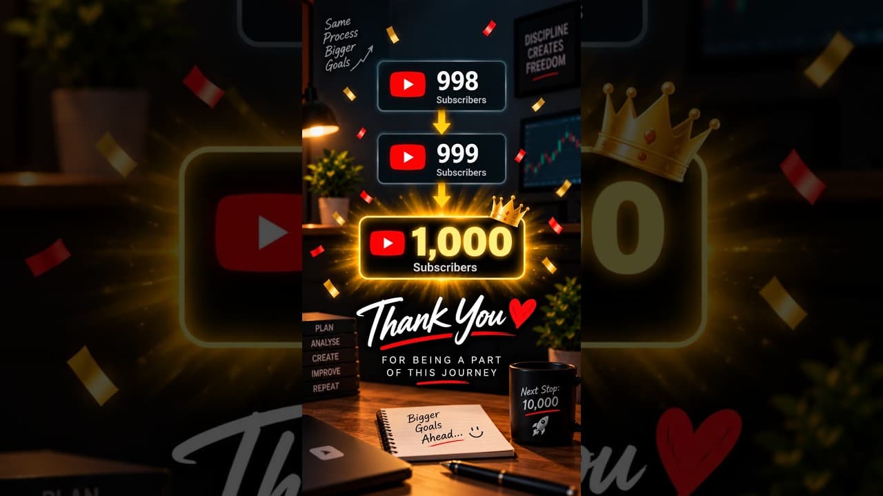 998… 999… 1000 ❤️ We Did It! | 1K Subscribers